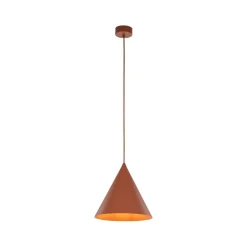 Hängelampen|Esszimmer Lampen*TK Lighting Hängelampe Metall Rot Ø 25 cm H: max. 160 cm E27 Retro