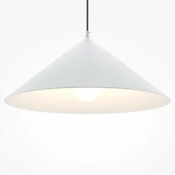 Küchenlampen|Wohnzimmerlampen*Maytoni Hängelampe Metall rund Ø 35 cm H: max. 318 cm Weiß E27