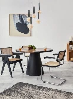 Masterlight Hängelampe Metall Schwarz Öl-Effekt verstellbar für E27< Hängelampen|Wohnzimmerlampen