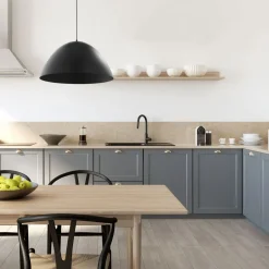 TK Lighting Hängelampe Metall Schwarz Ø 50 cm rund E27< Moderne Lampen|Wohnzimmerlampen