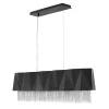 Moderne Lampen|Designerlampen*Elstead Hängelampe Metall Schwarz Silber Modern Design