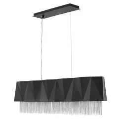 Moderne Lampen|Designerlampen*Elstead Hängelampe Metall Schwarz Silber Modern Design