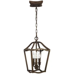 Elstead Hängelampe Metall Vintage Rustikal in Messing antik< Vintage Lampen|Wohnzimmerlampen