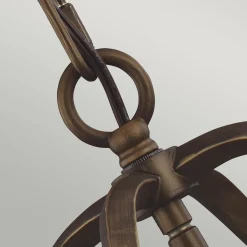 Elstead Hängelampe Metall Vintage Rustikal in Messing antik< Vintage Lampen|Wohnzimmerlampen