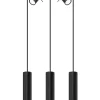 Wohnzimmerlampen|Moderne Lampen*Sollux Hängelampe mit Spot Metall 5-flammig länglich Schwarz