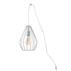 Hängelampen|Esszimmer Lampen*Easylight Hängelampe mit Stecker Kabel 5,5 m lang Grau flexibel