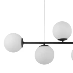 TK Lighting Hängelampe Modern B: 96 cm Metall Glas in Schwarz Weiß< Glaslampen|Metall Lampen