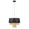Elstead Hängelampe Modern Design Schwarz Gold Metall VENINA< Hängelampen|Esszimmer Lampen
