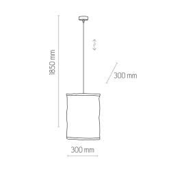 Hängelampen|Esszimmer Lampen*TK Lighting Hängelampe Modern Weiß Stoffschirm E27 blendarm