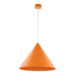 TK Lighting Hängelampe Orange Ø 50 cm H: max. 170 cm Metall E27< Hängelampen|Esszimmer Lampen