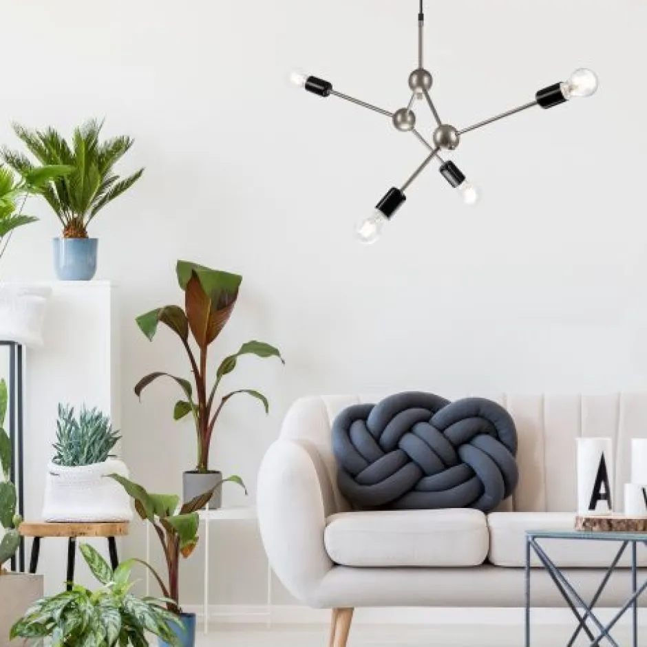 Lamkur Hängelampe Pendelleuchte Edelstahl Metall Esszimmer< Hängelampen|Esszimmer Lampen