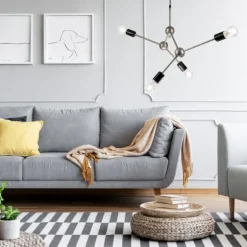 Lamkur Hängelampe Pendelleuchte Edelstahl Metall Esszimmer< Hängelampen|Esszimmer Lampen