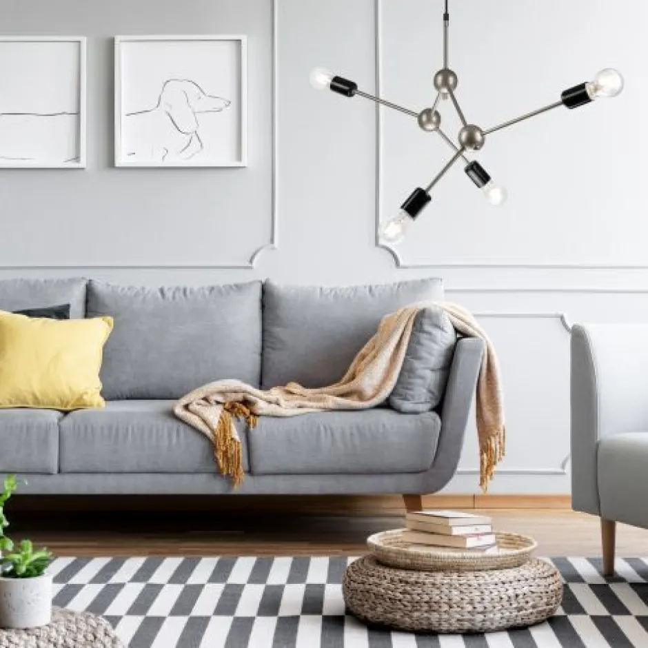 Lamkur Hängelampe Pendelleuchte Edelstahl Metall Esszimmer< Hängelampen|Esszimmer Lampen