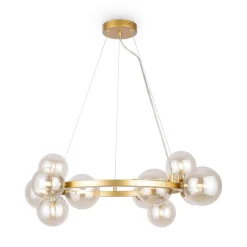 Maytoni Hängelampe Rauchglas Metall G9 67 cm breit Kugel Schirm< Hängelampen|Bürolampen