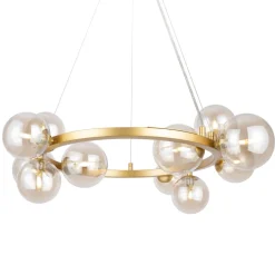 Maytoni Hängelampe Rauchglas Metall G9 67 cm breit Kugel Schirm< Hängelampen|Bürolampen