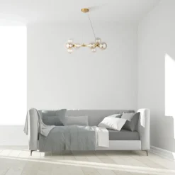 Maytoni Hängelampe Rauchglas Metall G9 67 cm breit Kugel Schirm< Hängelampen|Bürolampen