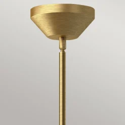 Hängelampen|Esszimmer Lampen*Elstead Hängelampe Retro Ø 35,8 cm Metall Glas E27 verstellbar in Gold