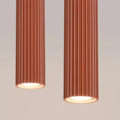 Hängelampen|Wohnzimmerlampen*Sollux Hängelampe Rot 2-flammig B: 30 cm schmal H: max. 90 cm GU10