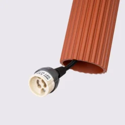 Hängelampen|Wohnzimmerlampen*Sollux Hängelampe Rot 2-flammig B: 30 cm schmal H: max. 90 cm GU10