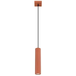 Sollux Hängelampe Rot schmal Ø 8 cm H: max. 118 cm GU10< Wohnzimmerlampen|Metall Lampen