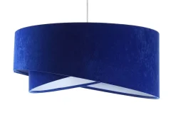 Hängelampen|Bürolampen*BPS Koncept Hängelampe rund Ø 50 cm E27 Weiß Kobaltblau rund