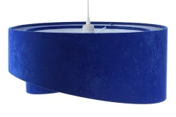 Hängelampen|Bürolampen*BPS Koncept Hängelampe rund Ø 50 cm E27 Weiß Kobaltblau rund