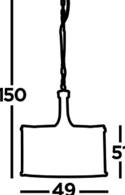 Searchlight Hängelampe rund Ø 50 cm Kristall Art Déco Schwarz Klar< Hängelampen|Esszimmer Lampen