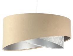 BPS Koncept Hängelampe rund Ø 50 cm Stoff Velours Optik E27 wohnlich< Bürolampen|Schlafzimmer Lampen