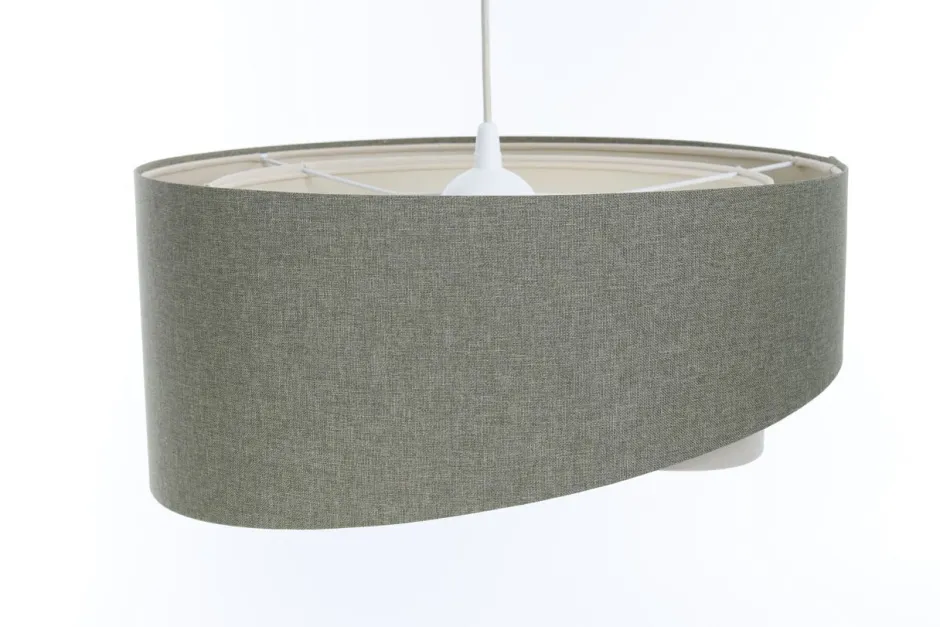 BPS Koncept Hängelampe rund D: 50 cm E27 Grün Creme rund verstellbar< Bürolampen|Schlafzimmer Lampen