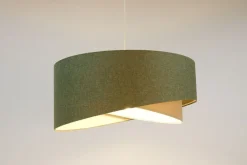 BPS Koncept Hängelampe rund D: 50 cm E27 Grün Creme rund verstellbar< Bürolampen|Schlafzimmer Lampen