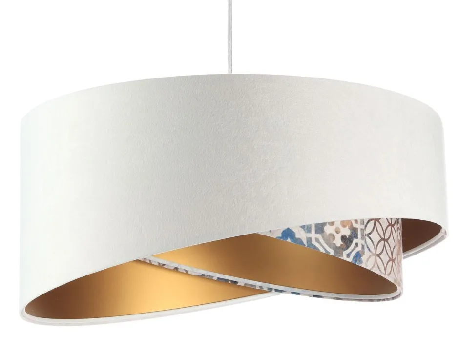 BPS Koncept Hängelampe rund D: 50 cm E27 Stoff Velours Optik KARIM< Hängelampen|Bürolampen