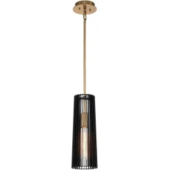 Elstead Hängelampe schmal Ø 15,2 cm H: max. 149,9 cm Metall< Hängelampen|Bürolampen