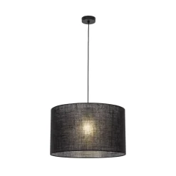 Hängelampen|Bürolampen*TK Lighting Hängelampe Schwarz Ø 50 cm H: max. 180 cm E27 Stoff