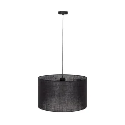 Hängelampen|Bürolampen*TK Lighting Hängelampe Schwarz Ø 50 cm H: max. 180 cm E27 Stoff