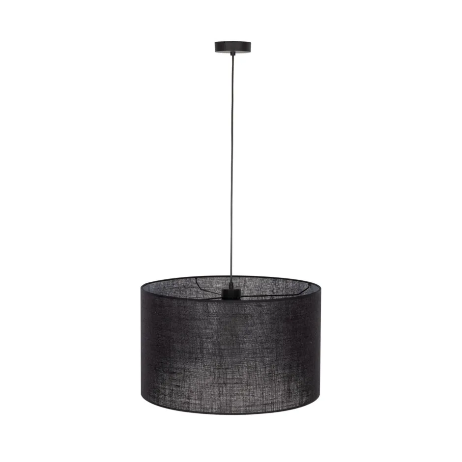 Hängelampen|Bürolampen*TK Lighting Hängelampe Schwarz Ø 50 cm H: max. 180 cm E27 Stoff