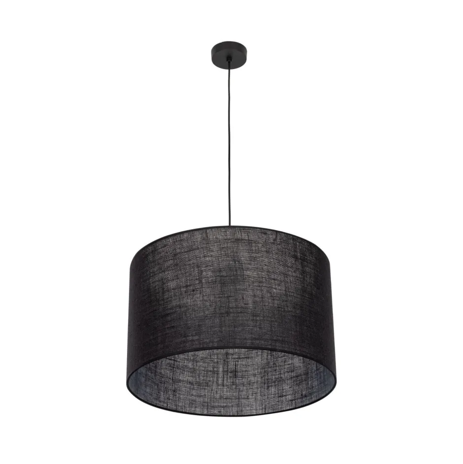 Hängelampen|Bürolampen*TK Lighting Hängelampe Schwarz Ø 50 cm H: max. 180 cm E27 Stoff