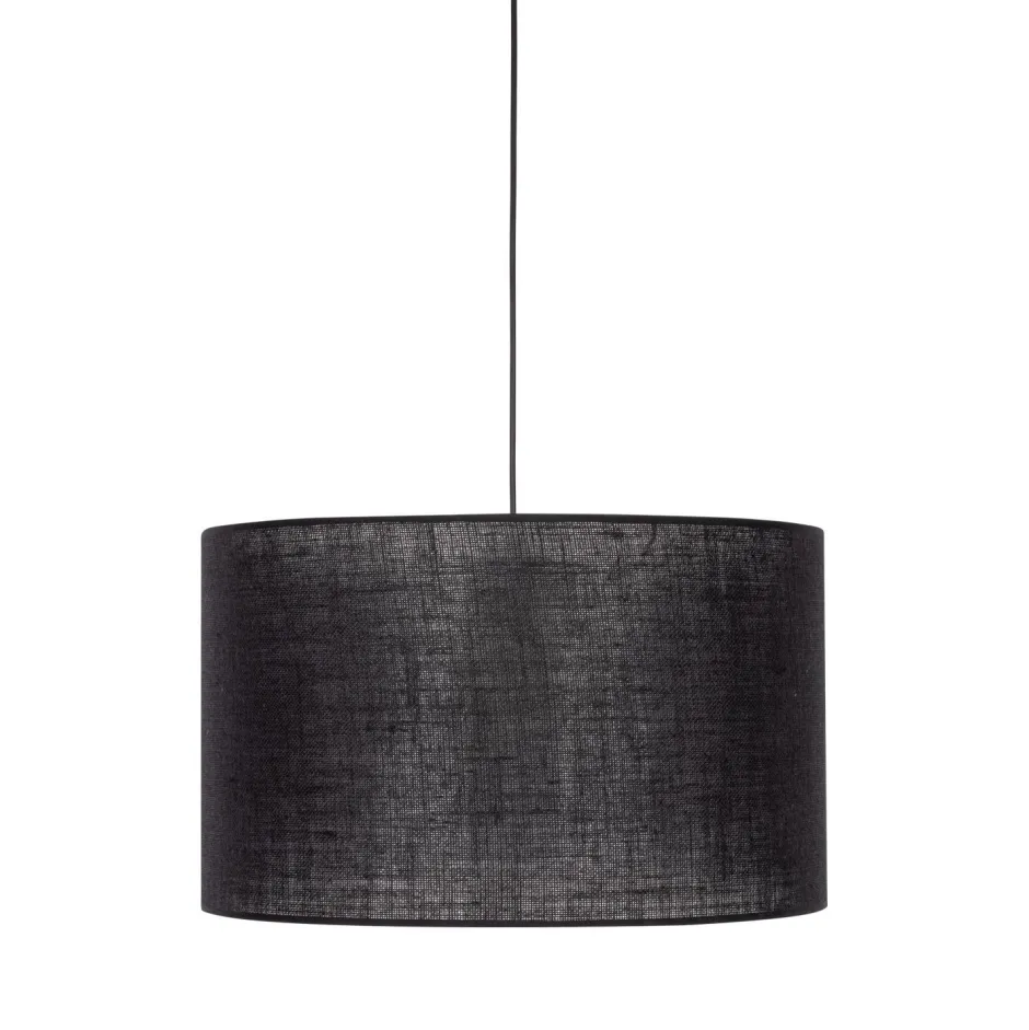 Hängelampen|Bürolampen*TK Lighting Hängelampe Schwarz Ø 50 cm H: max. 180 cm E27 Stoff