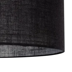 Hängelampen|Bürolampen*TK Lighting Hängelampe Schwarz Ø 50 cm H: max. 180 cm E27 Stoff