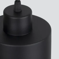 Sollux Hängelampe Schwarz Ø 12 cm klein Metall Retro E27< Hängelampen|Wohnzimmerlampen