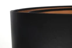 Hängelampen|Bürolampen*BPS Koncept Hängelampe Schwarz Braun Gold E27 rund D: 50 cm Latex