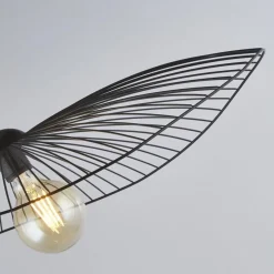 Searchlight Hängelampe Schwarz E27 Ø 53 cm Metall Retro Design CARINA< Wohnzimmerlampen|Retro Lampen