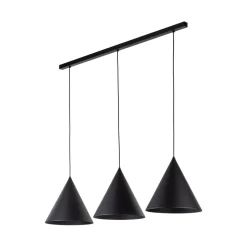 TK Lighting Hängelampe Schwarz 3-flammig Metall E27 höhenverstellbar< Hängelampen|Esszimmer Lampen