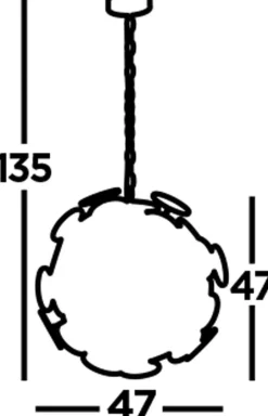 Hängelampen|Wohnzimmerlampen*Searchlight Hängelampe Schwarz Gold Ø47cm H: max. 135cm 4x E14 Metall