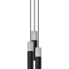 Sollux Hängelampe Schwarz Grau Ø 20 cm Metall Beton 3-flammig< Wohnzimmerlampen|Moderne Lampen