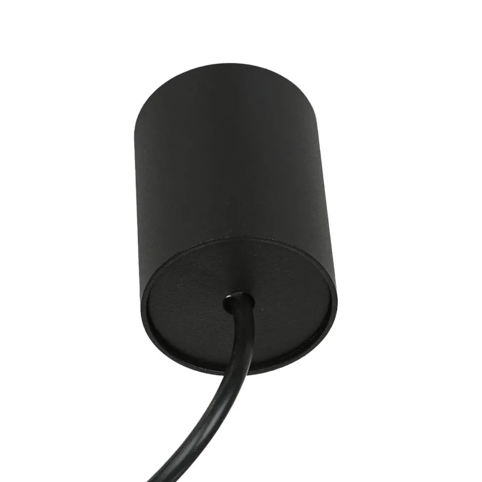 Wohnzimmerlampen|Metall Lampen*Nowodvorski Hängelampe Schwarz GU10 Ø 20,5 cm Metall Retro Design