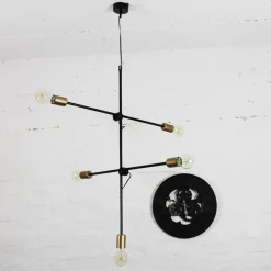 Nowodvorski Hängelampe Schwarz Industrial Design verstellbar E27< Hängelampen|Esszimmer Lampen