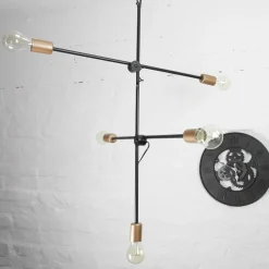 Nowodvorski Hängelampe Schwarz Industrial Design verstellbar E27< Hängelampen|Esszimmer Lampen