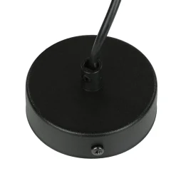 Hängelampen|Esszimmer Lampen*Emibig Hängelampe Schwarz innen Weiß Retro rund Esstisch