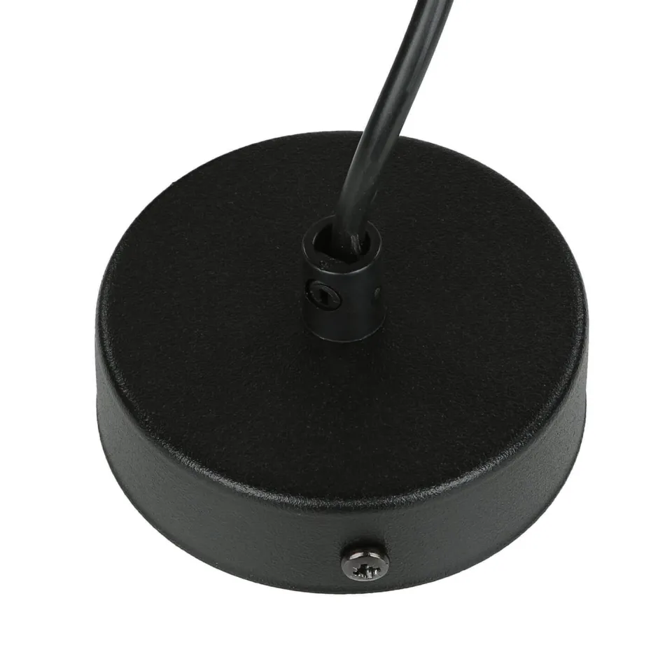 Hängelampen|Esszimmer Lampen*Emibig Hängelampe Schwarz innen Weiß Retro rund Esstisch