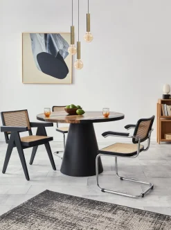 Masterlight Hängelampe Schwarz Messing verstellbar 3 Pendel für E27< Hängelampen|Wohnzimmerlampen